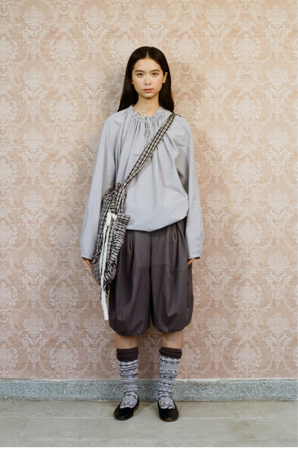 oinimi 가방 체크 러플 백팩 크로스백 2way 상품이미지5