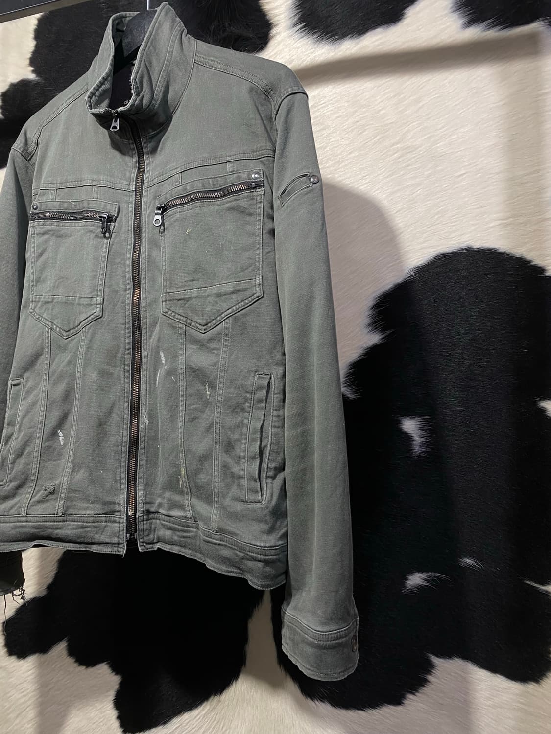 Scot.inc y2k 지퍼 디테일 하프넥 자켓 상품이미지5