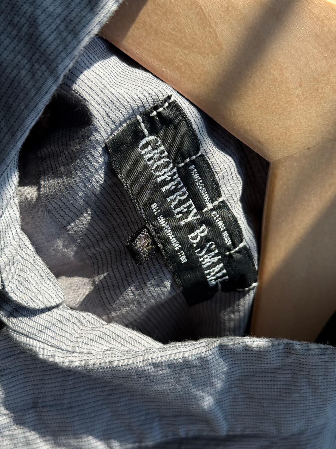 Geoffrey B. Small 실크 코튼 핸드다이 셔츠 LUS03 상품이미지4