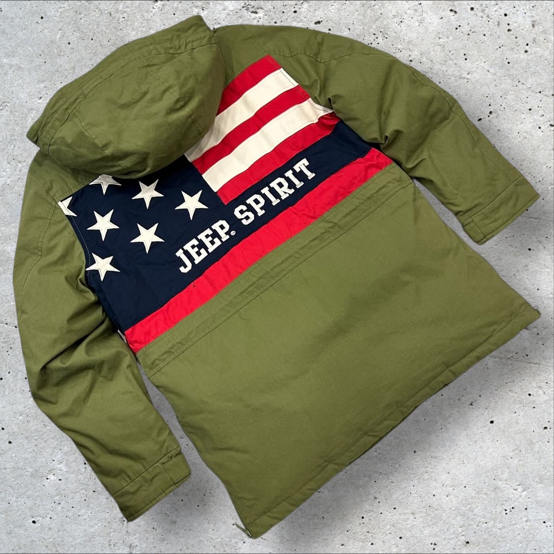 [S] Jeep 스피릿 올리브 아노락 후드 자켓 B218 상품이미지1