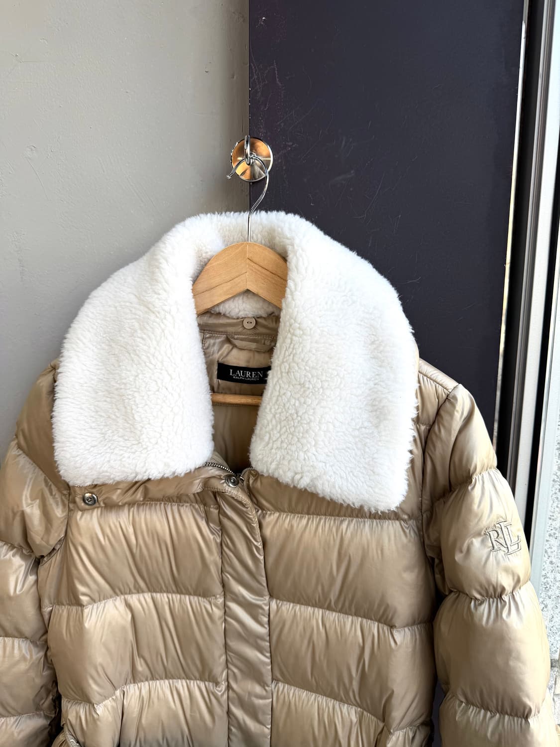 S/ 폴로랄프로렌 25FW 블랙라벨 다운 시어링 패딩 상품이미지5