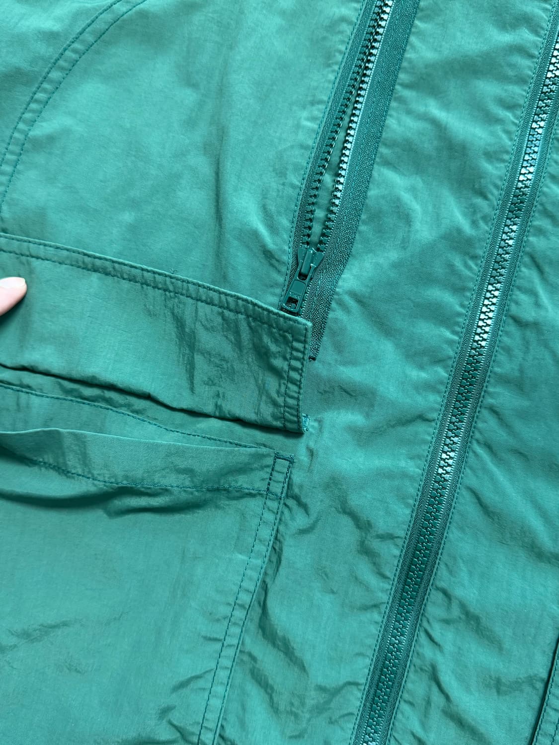 타미힐피거 완장패치 바람막이 자켓 그린 XL 상품이미지3