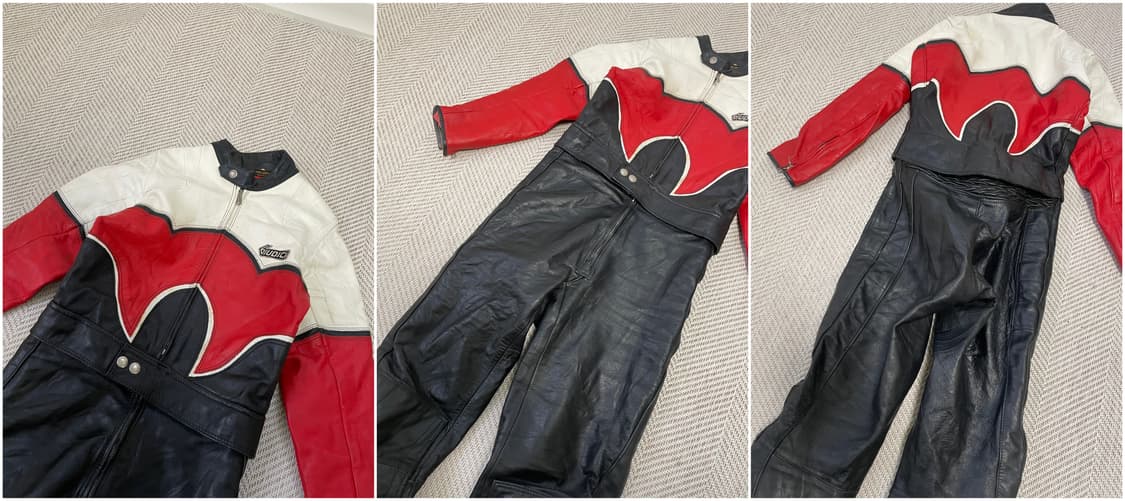 Giudich 이태리 riri지퍼 폴 레더 레이싱 수트 상품이미지5