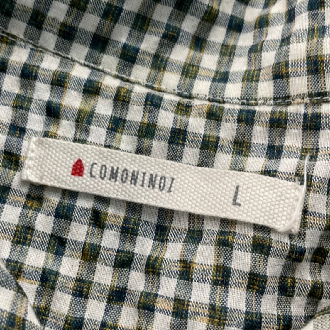 100 빈티지 체크 린넨셔츠 상품이미지3