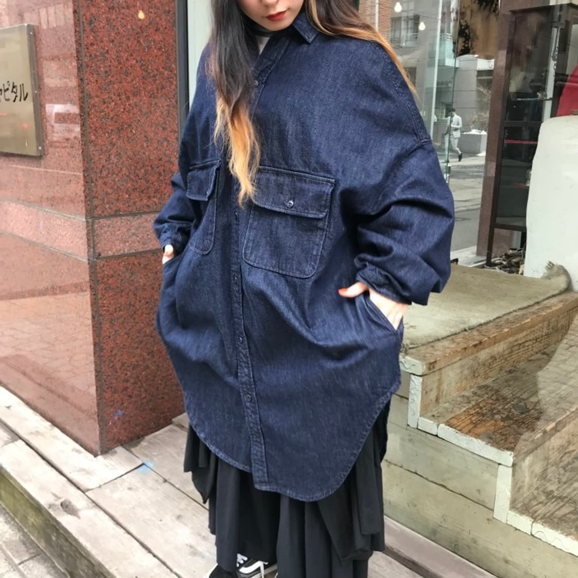 캐피탈 12oz 데님 CPO/슬래피 셔츠 코트 3사이즈 상품이미지5