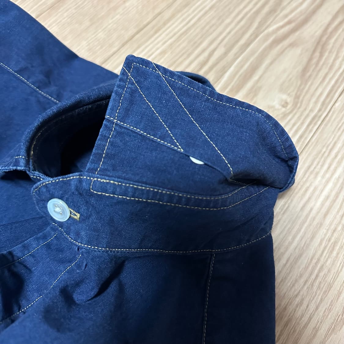 드레익스 투포켓 데님 인디고 셔츠 15(38) 상품이미지5