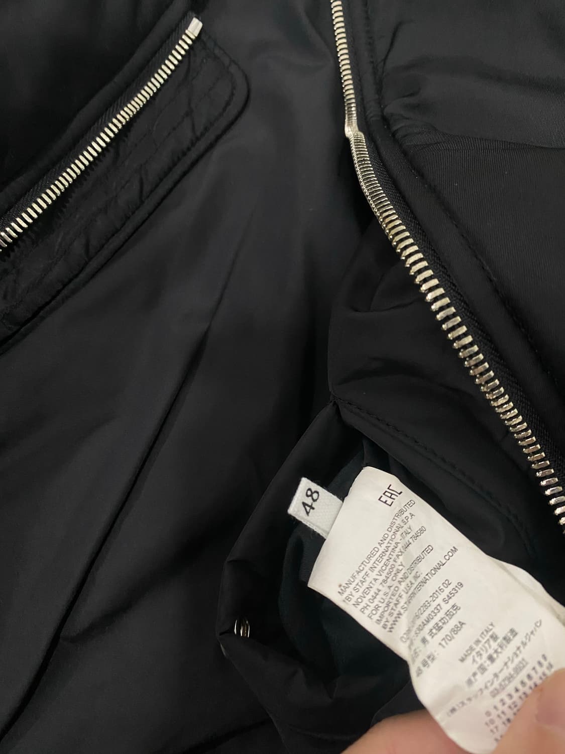 Margiela Reversible ma-1 Black [ 48 ] 상품이미지4