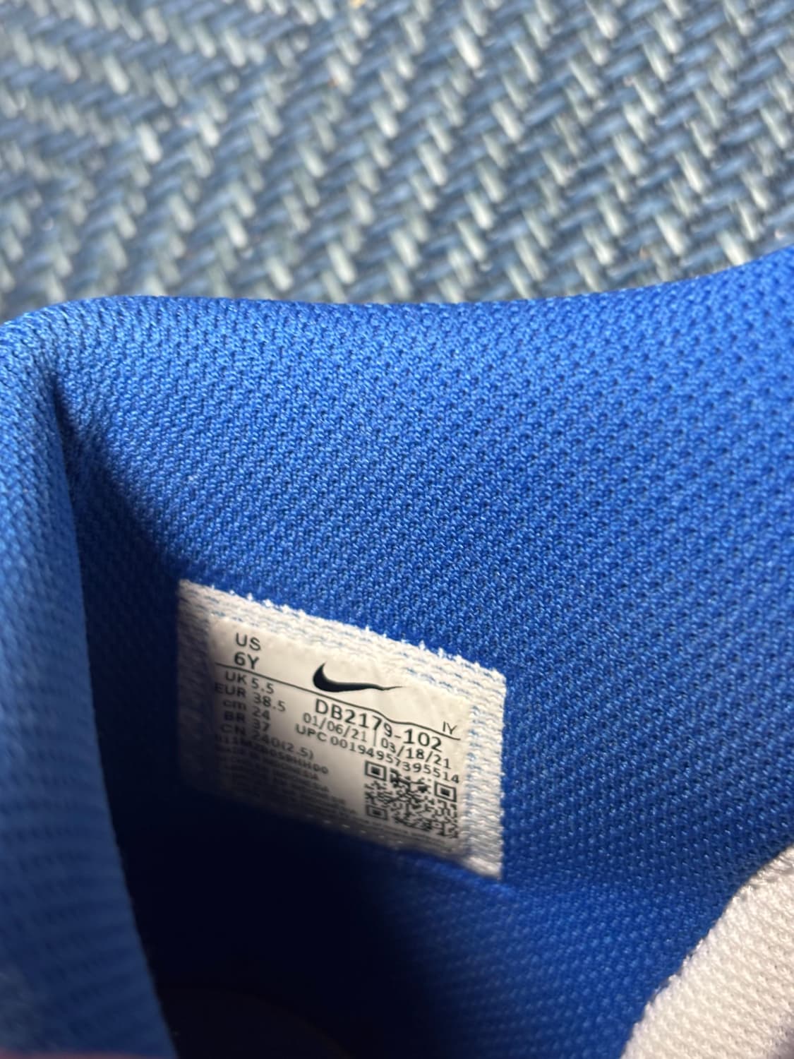 나이키 덩크 하이 블루  상품이미지6