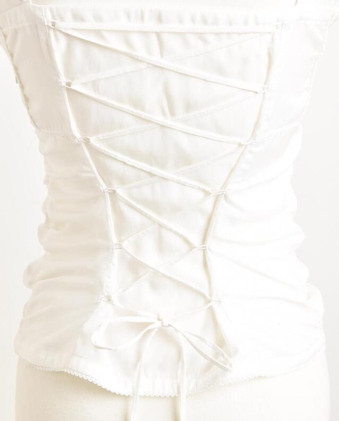 포어링 유어 셔링 블라우스 화이트 your shirring blouse 상품이미지4
