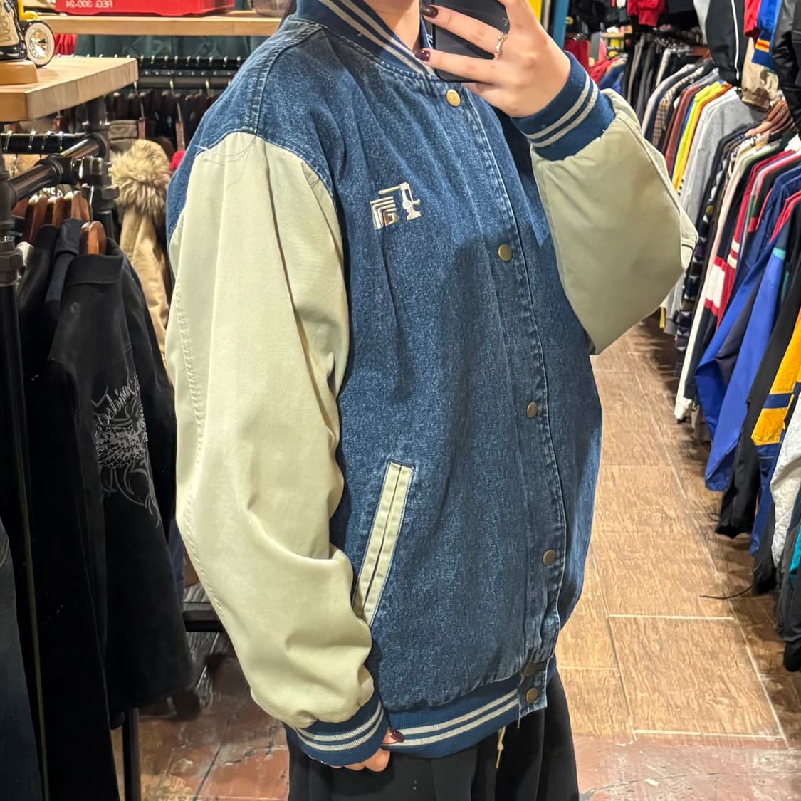 [HI] VTG 데님바시티자켓 중청 상품이미지4