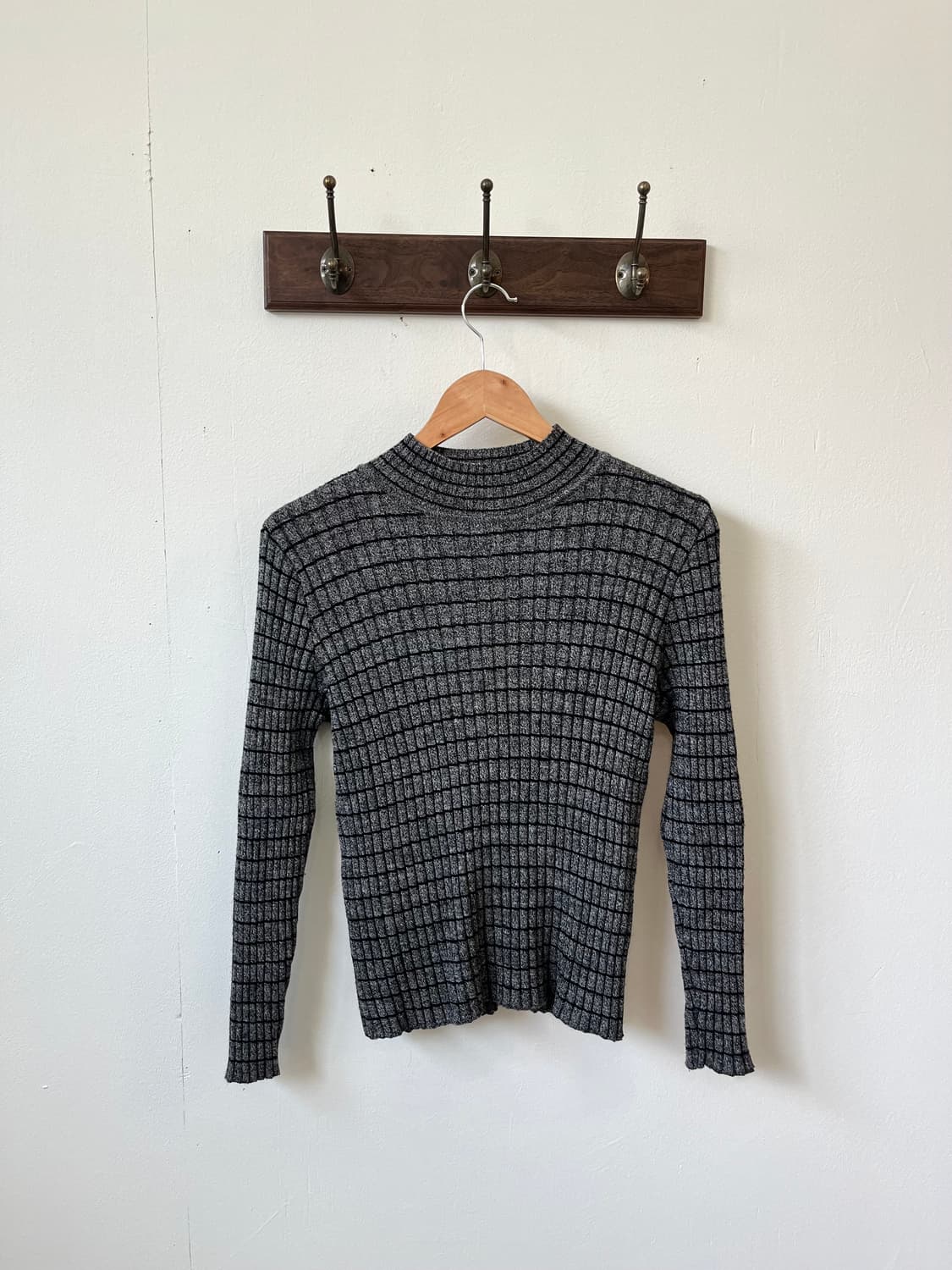 japan vtg 멀티체크 터틀넥  상품이미지2