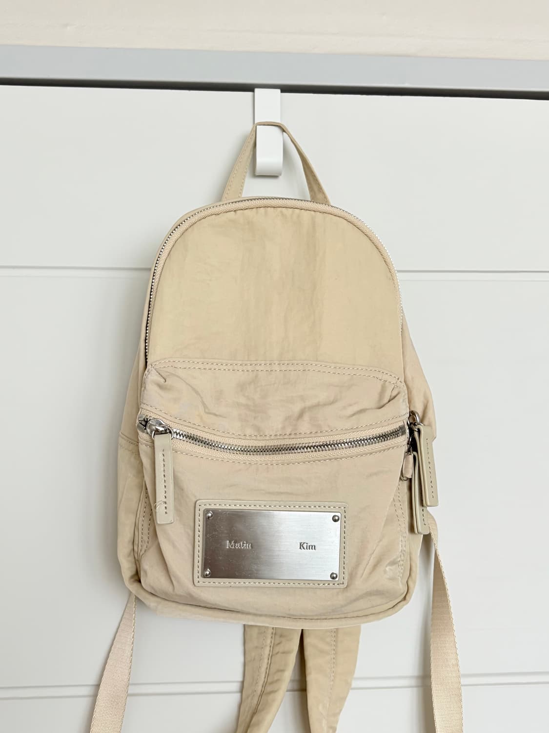 마뗑킴 베이비 카고 올데이 미니백팩 베이지 상품이미지2