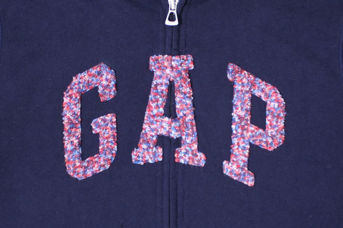 GAP 갭 파스텔 자수 네이비 후드집업 상품이미지2