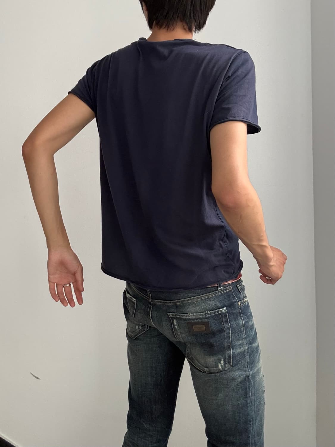 Textured damage diesel short sleeves 상품이미지5