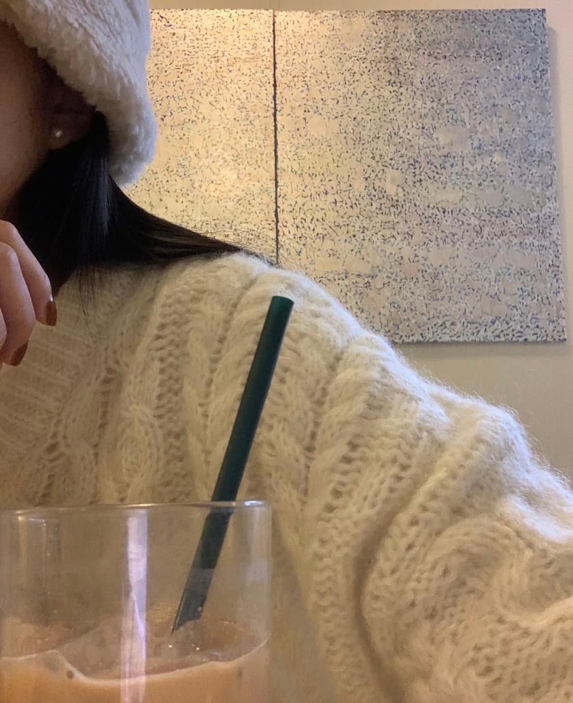 바이무드 키드모헤어 피셔맨 케이블니트 상품이미지2