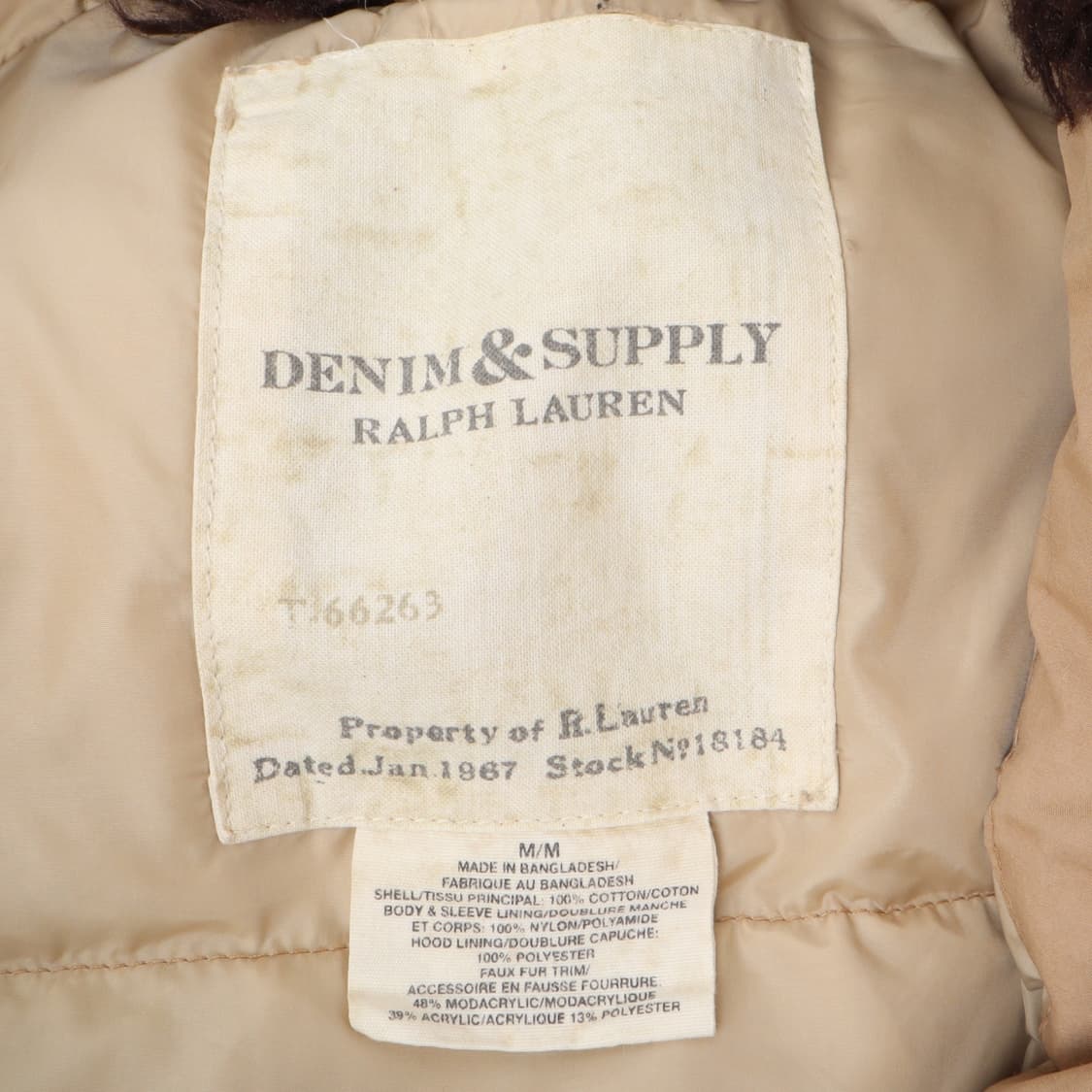 데님앤서플라이 베이지 N3B 패딩 상품이미지8