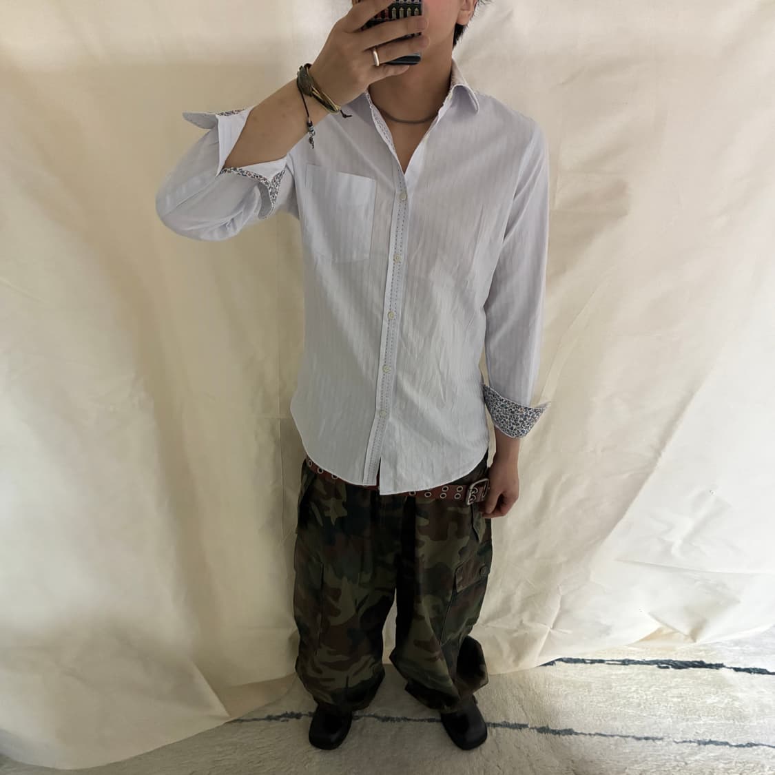 Paul Smith Floral Trim Stripe Shirt 상품이미지2