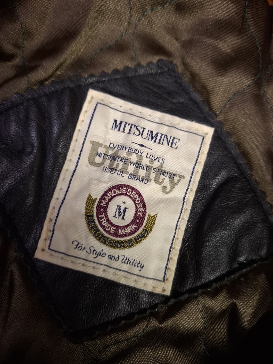 90's 일본판 빈티지 리얼레더 후드퍼 파카 상품이미지3