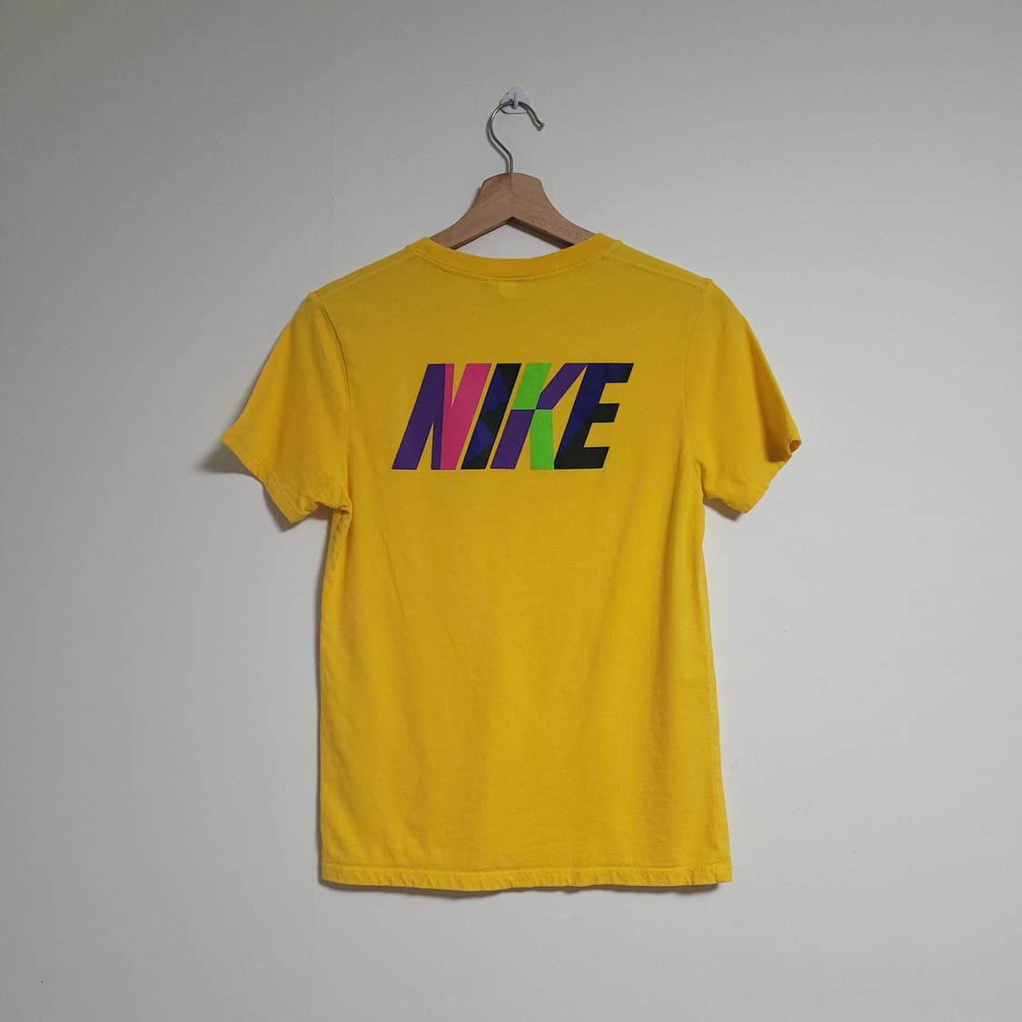 (S) NIKE 나이키 저스트두잇 반팔 티셔츠 옐로우 올드스쿨 Y2K 상품이미지4