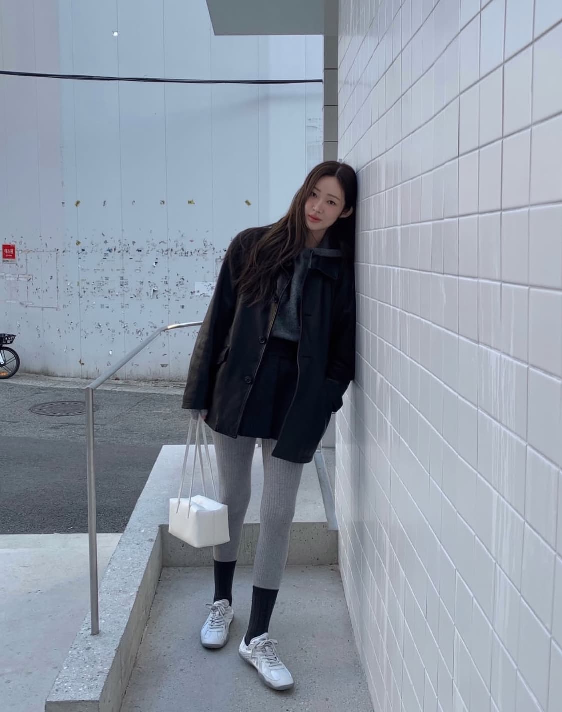 렉토 RECTO 빈티지 레더 초어 자켓 블랙 상품이미지3