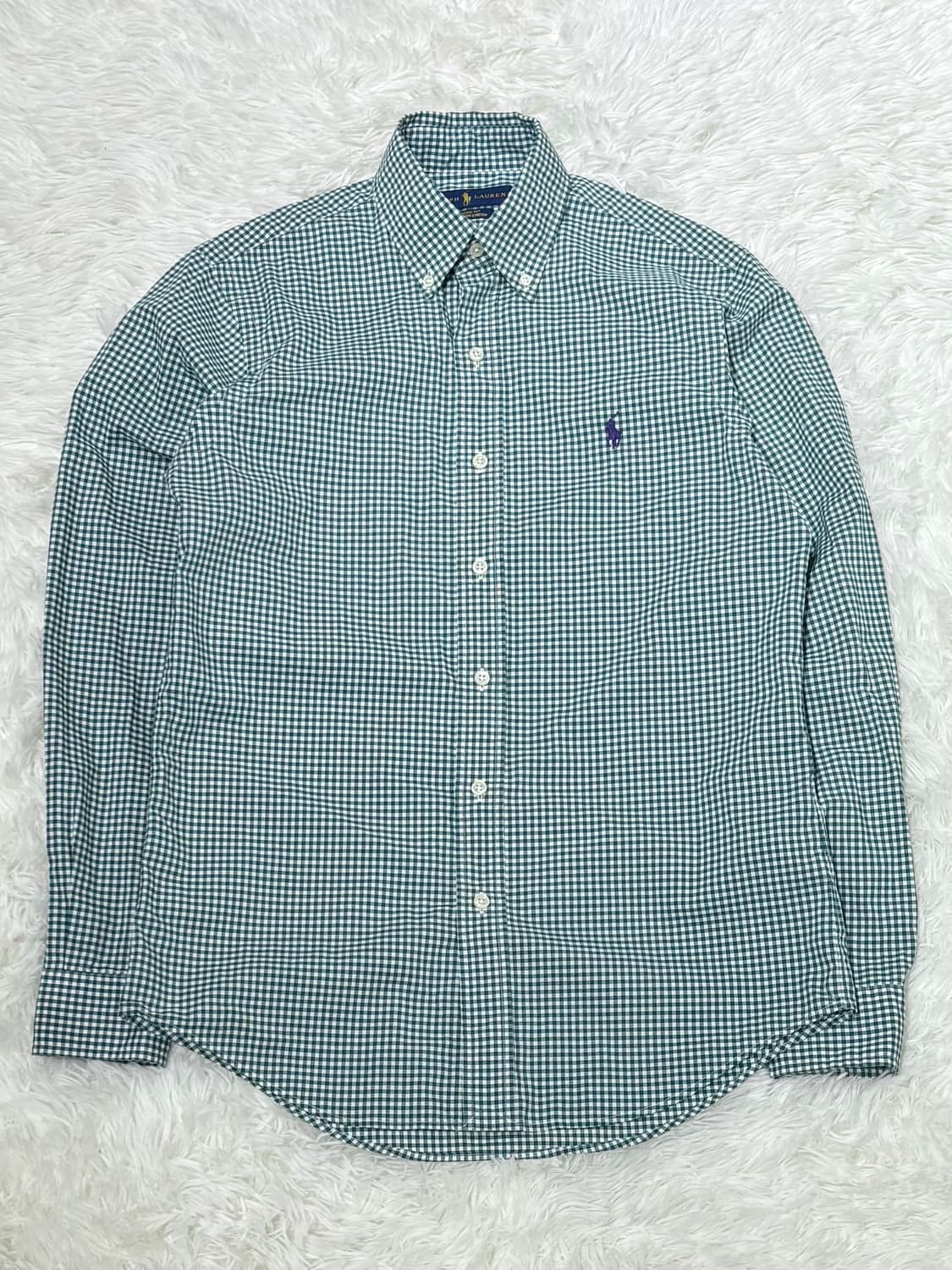 폴로랄프로렌 그린 체크 셔츠 상품이미지3