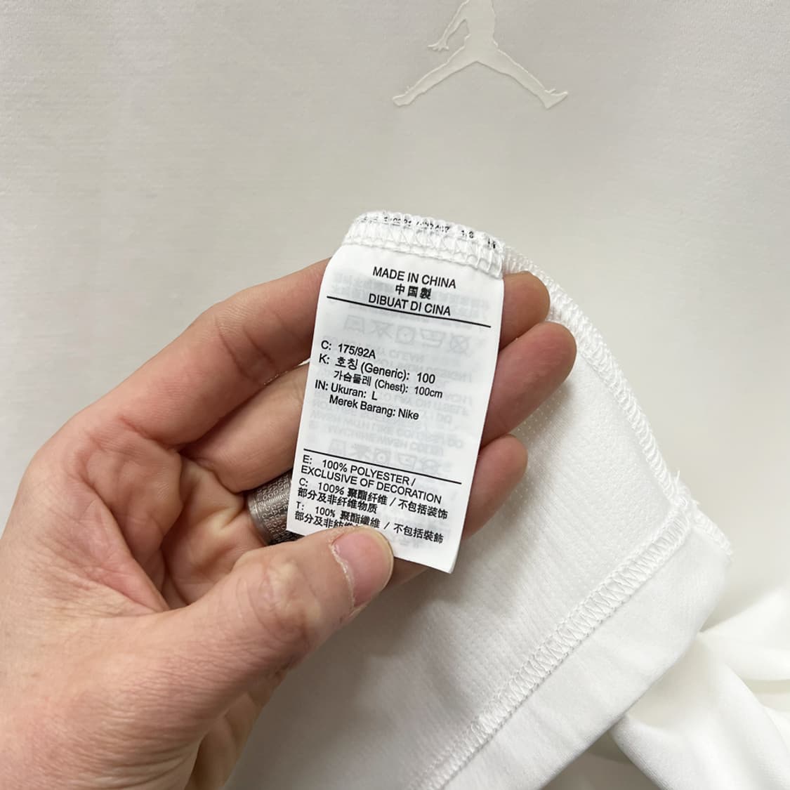 나이키 조던 드라이핏 스테이먼트 반팔티 L 상품이미지4