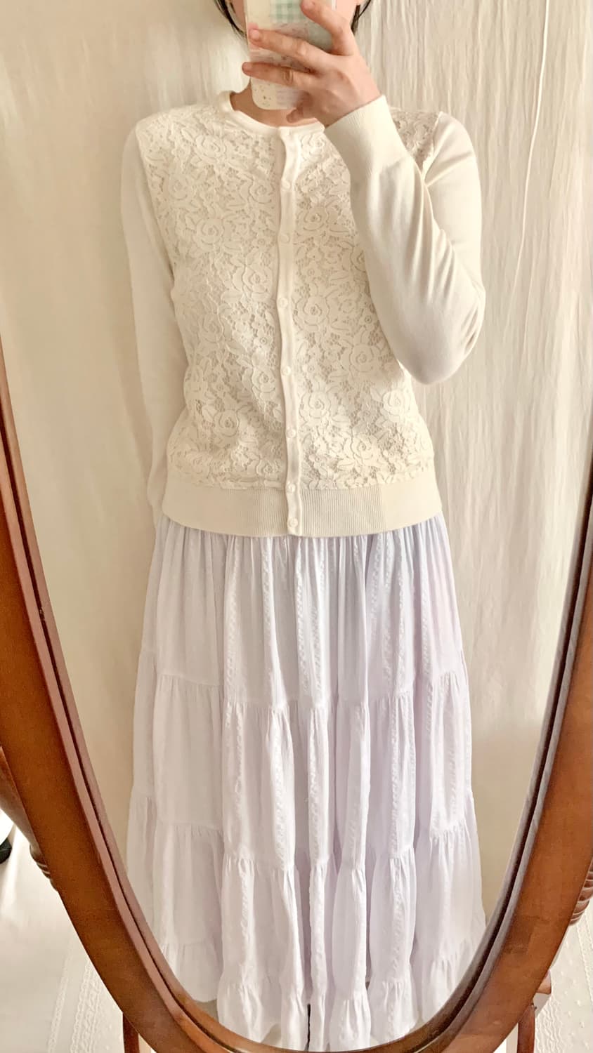 빈티지 레이스 니트 가디건 상품이미지3