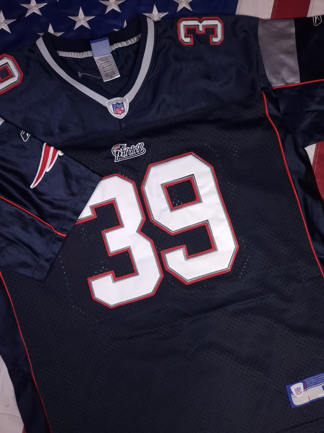 .새제품 오리지날 리복 NFL 뉴잉글랜드 패트리어 풋볼져지 상품이미지2