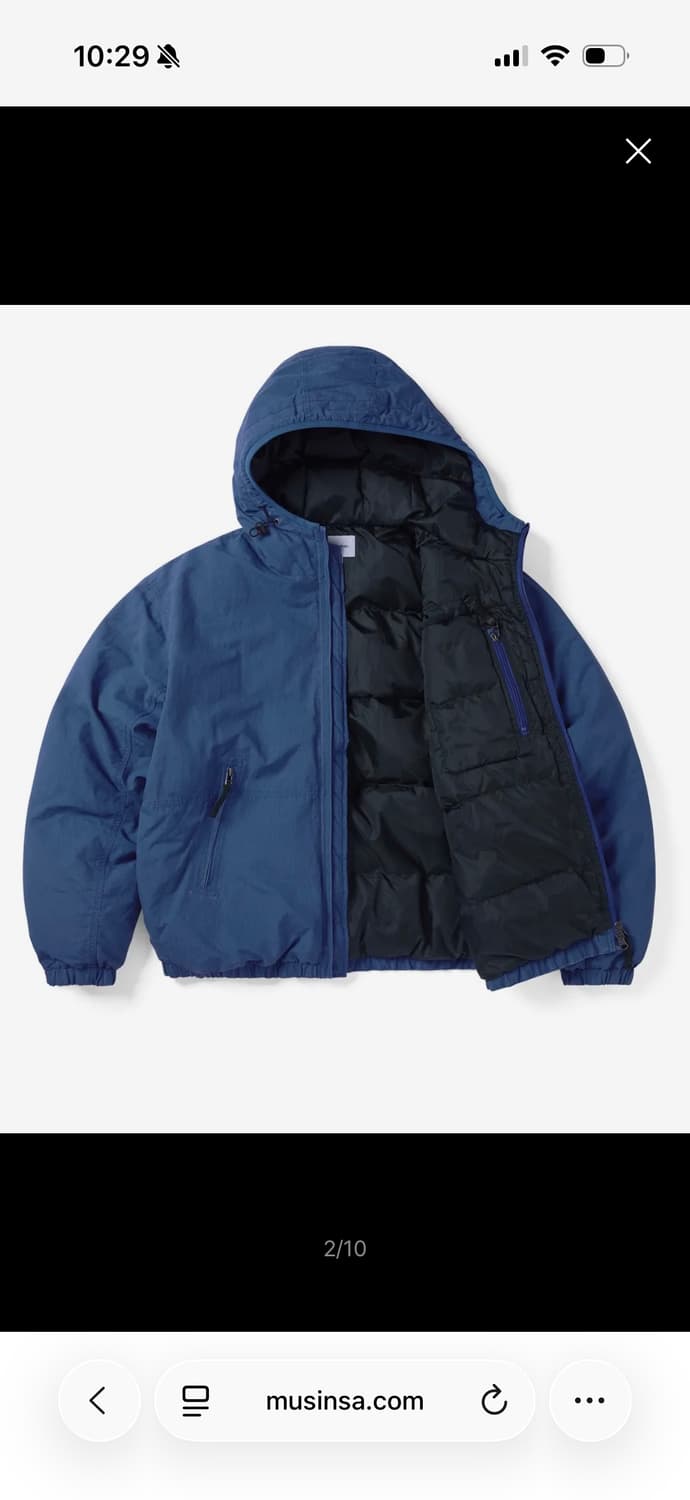 디스이즈네버댓 Washed Down Puffer Jacket 상품이미지2