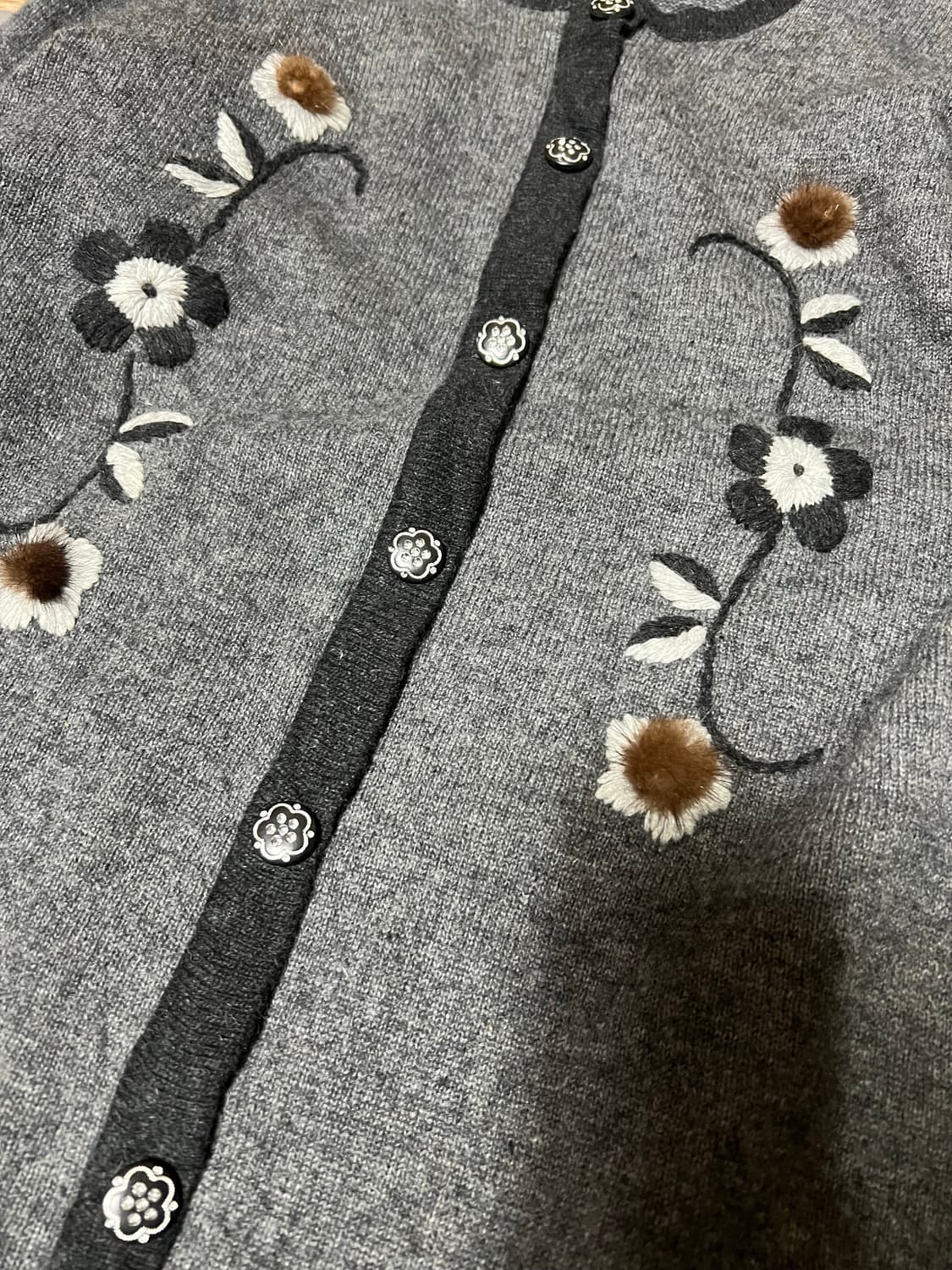 vintage flower 가디건 상품이미지3