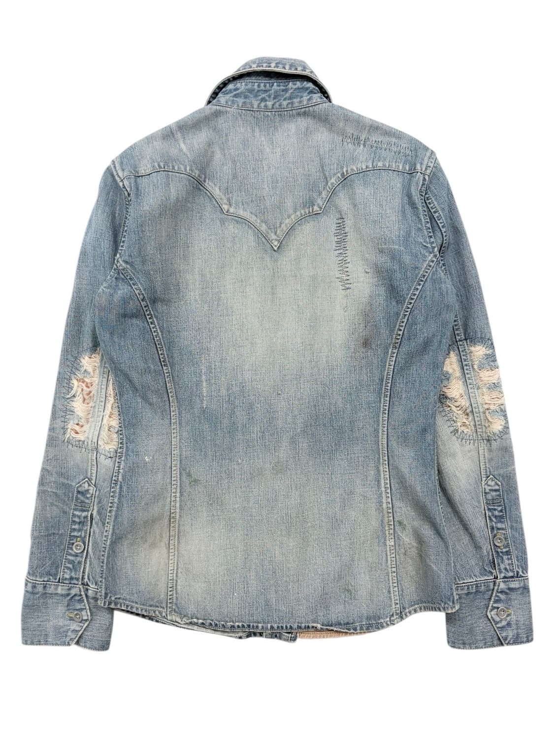 백래쉬 디스트레스드 웨스턴 데님 자켓 상품이미지4