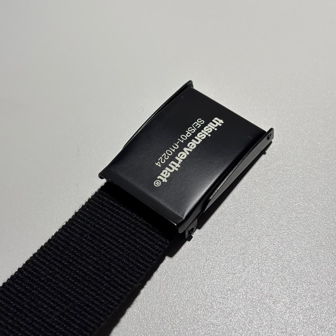 디스이즈네버댓 T-Logo Web Belt Black 상품이미지2