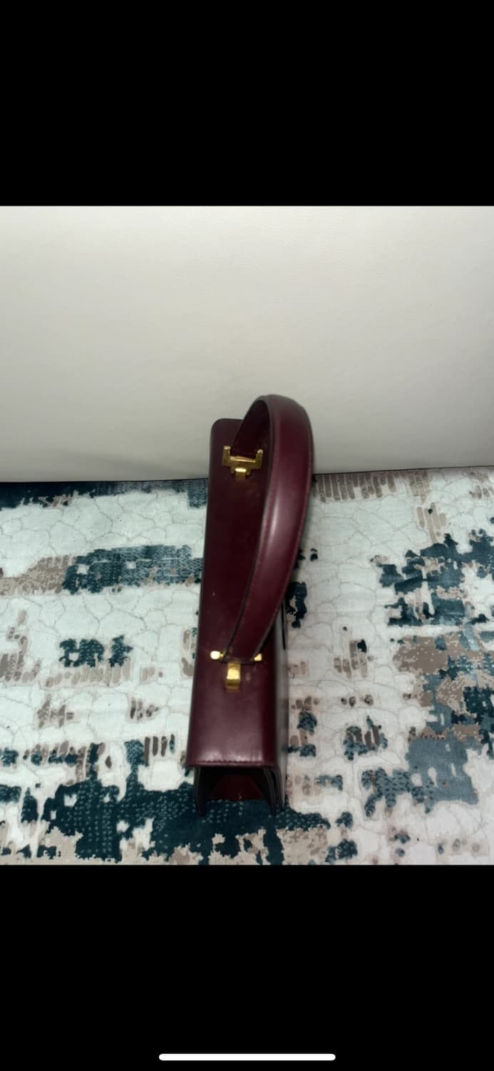 루이까또즈 버건디 가죽 숄더백 상품이미지4