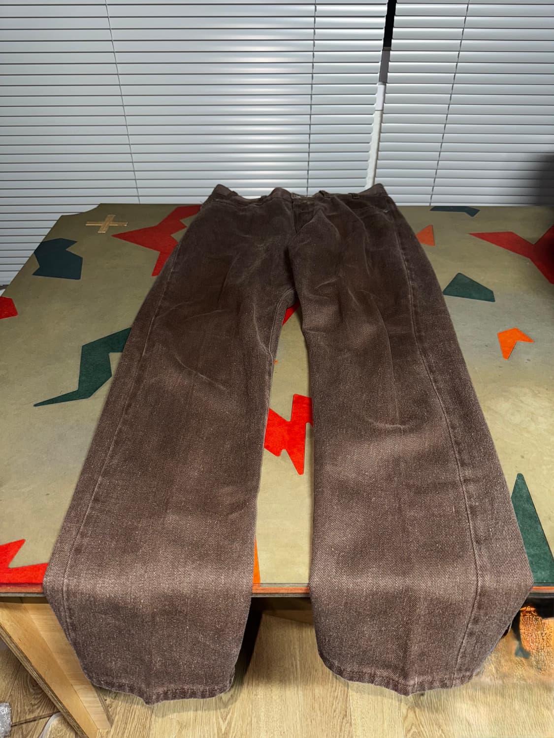 90‘s Armani Jeans Brown Denim Pants 상품이미지1
