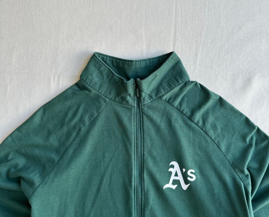 언더아머 오클랜드 애슬레틱스 쿼터지프 풀오버 (그린 / 루즈핏) 상품이미지2