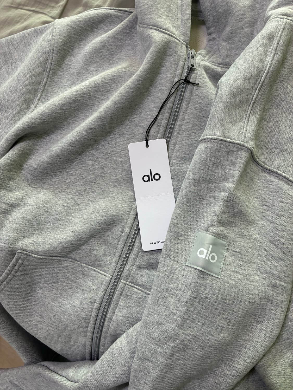 (새상품) 알로요가 리나운 풀집 후디 M 애슬레틱 헤더 그레이 상품이미지2
