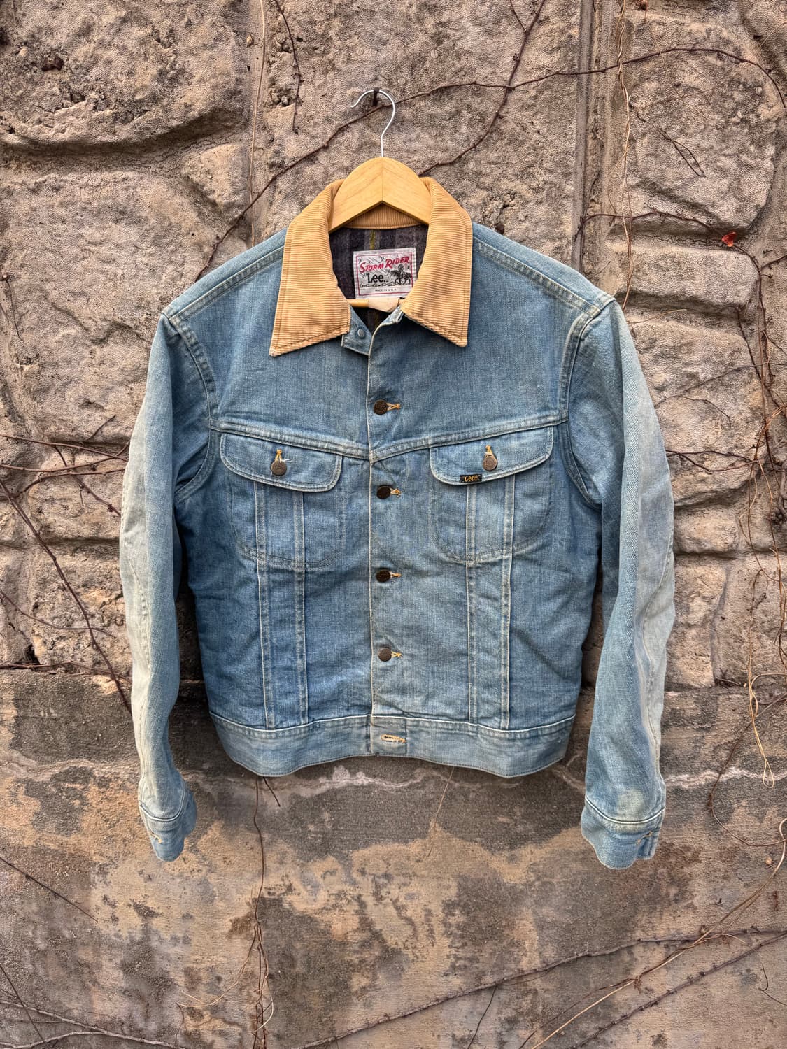 70~80s lee 빈티지 스톰라이더 하드페이딩 워싱 데님 트러커 자켓 상품이미지1