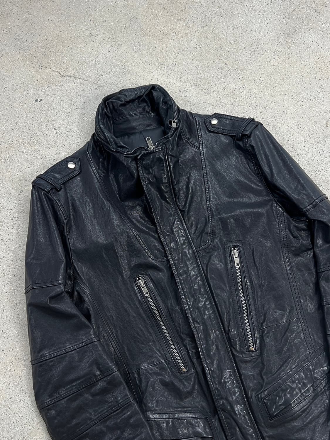 빈티지 디테일 램스킨 자켓 상품이미지5