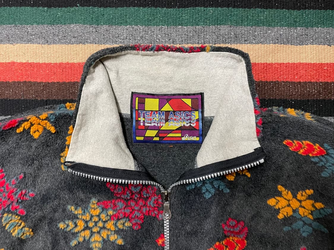 Asics 빈티지 후리스 하프집업- M~L 상품이미지4