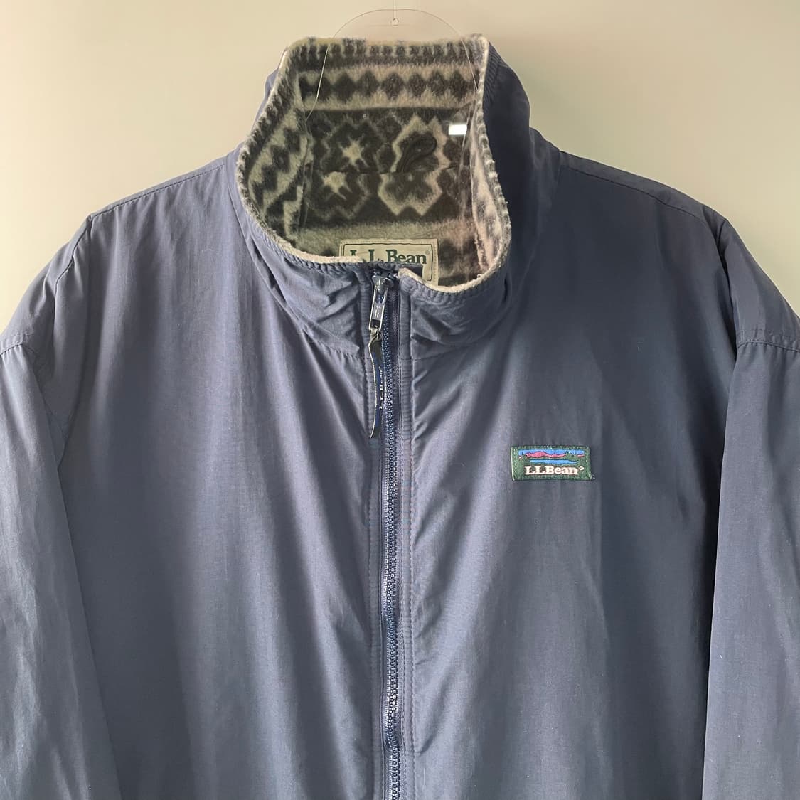 90s 엘엘빈 아즈텍 나일론 웜업자켓 상품이미지2