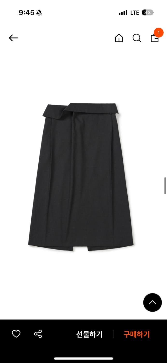 lcdc fold over check skirt 상품이미지2