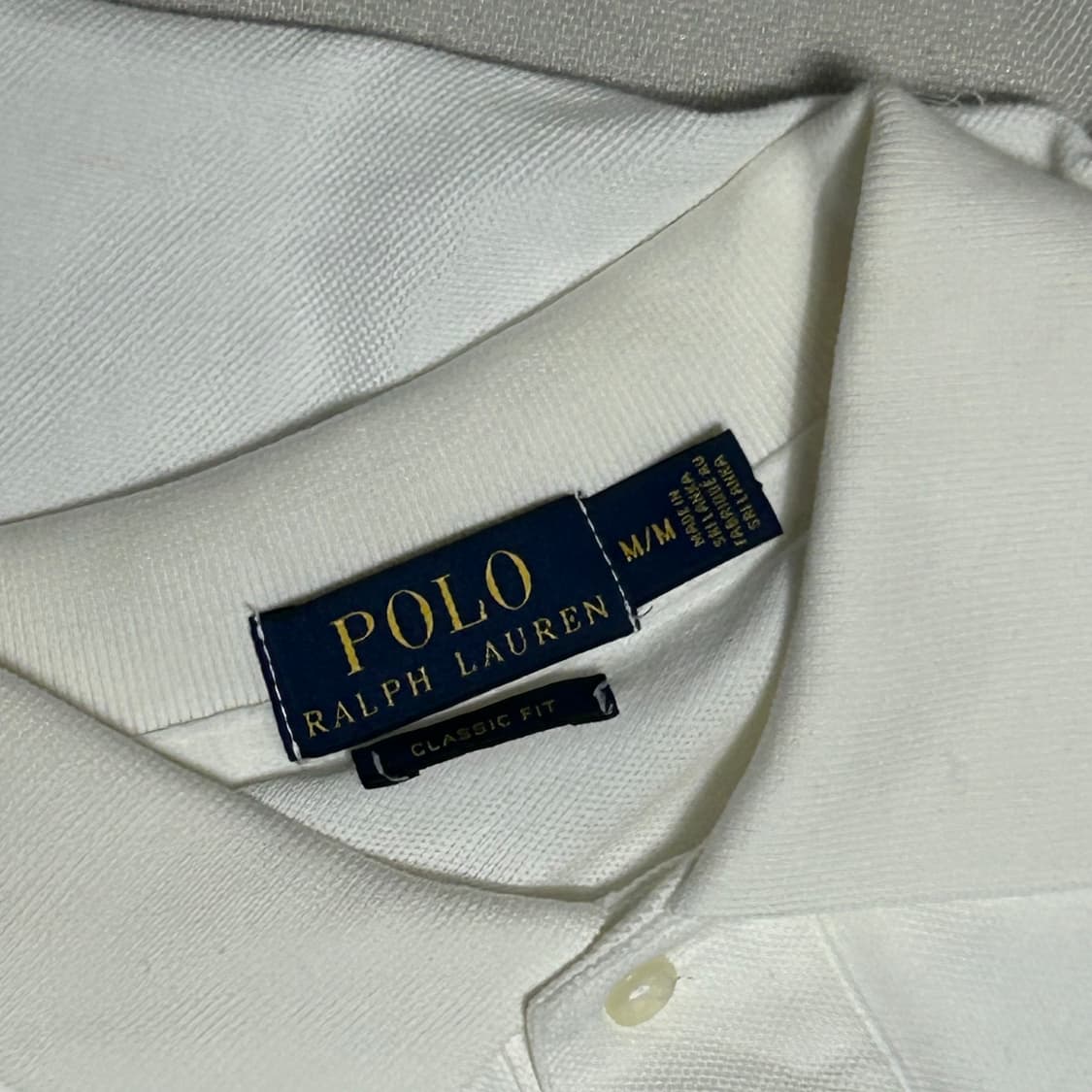 M 폴로랄프로렌 클래식핏 화이트 반팔 카라티  상품이미지4