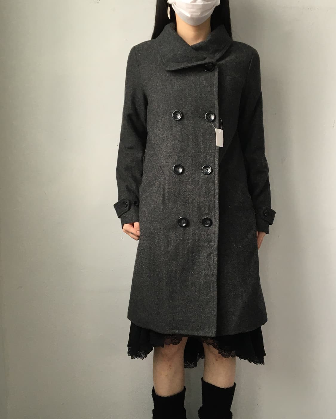 Belted double button coat 상품이미지7