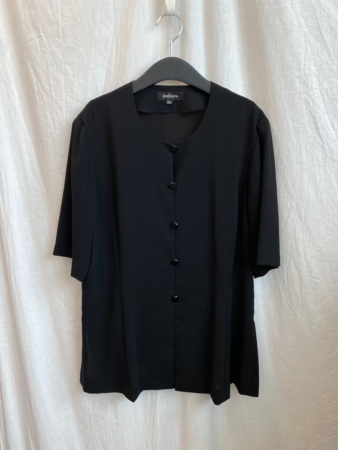 블랙 반팔 자켓(XL) 상품이미지1