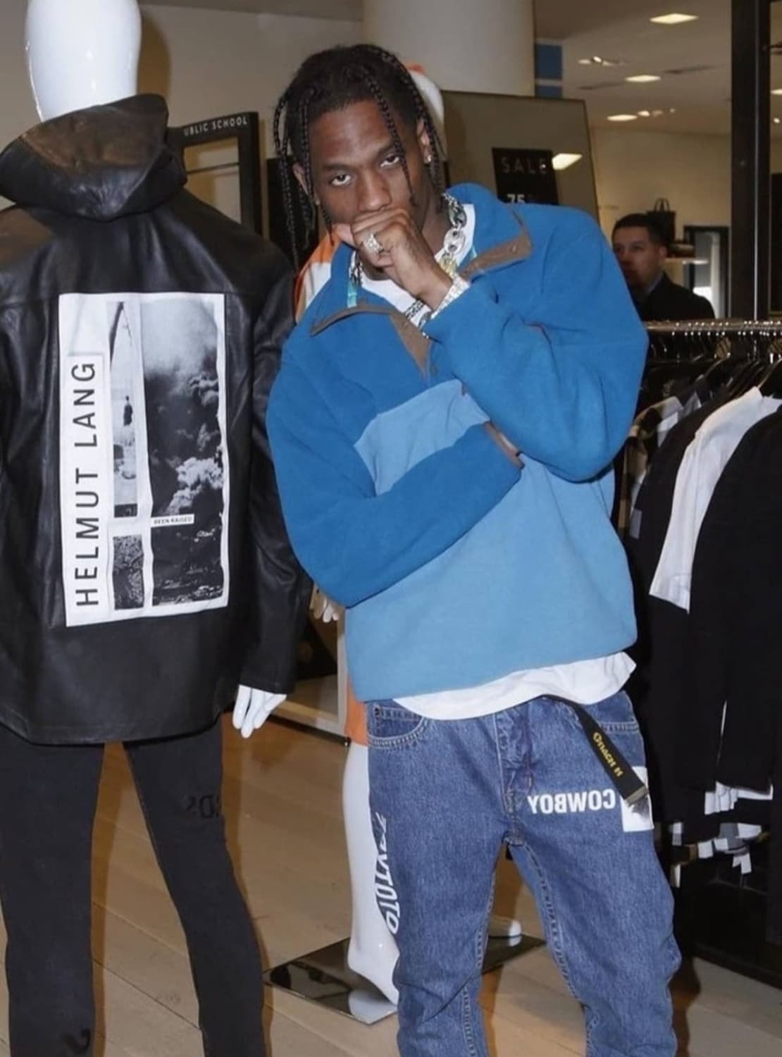 [M/L] 빈티지 파타고니아 신칠라 풀오버 블루 트래비스 스캇 트래쉬드 상품이미지1