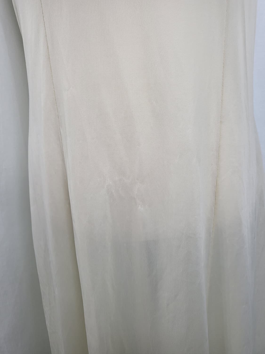 빈티지 소프트 버터크림 앤틱 플로럴 레이스 슬립 원피스 상품이미지4