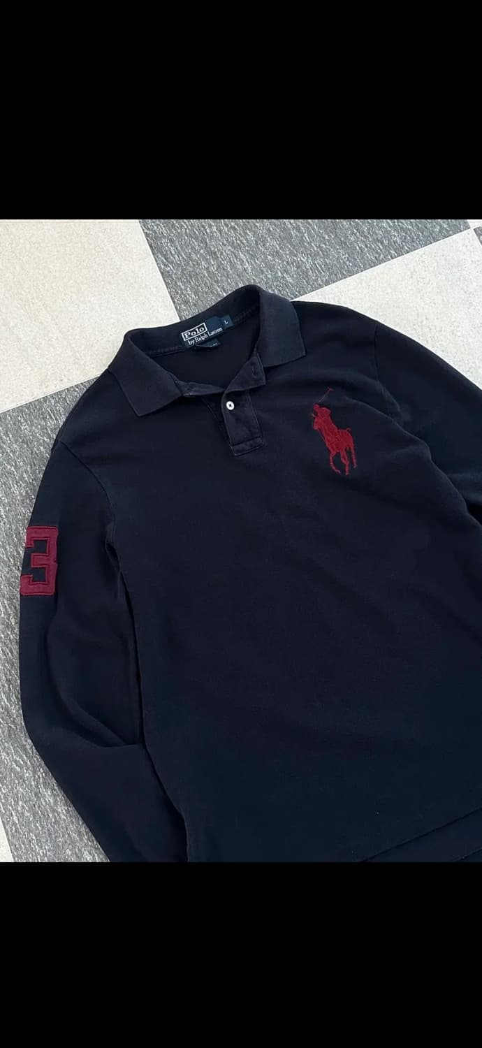 폴로 빅포니 카라티셔츠 네이비 상품이미지3