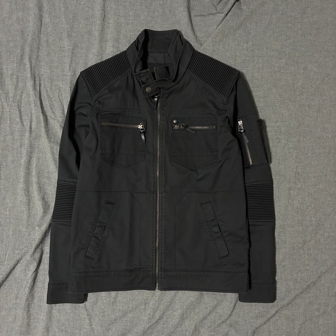 블랙 바이커 자켓 상품이미지7