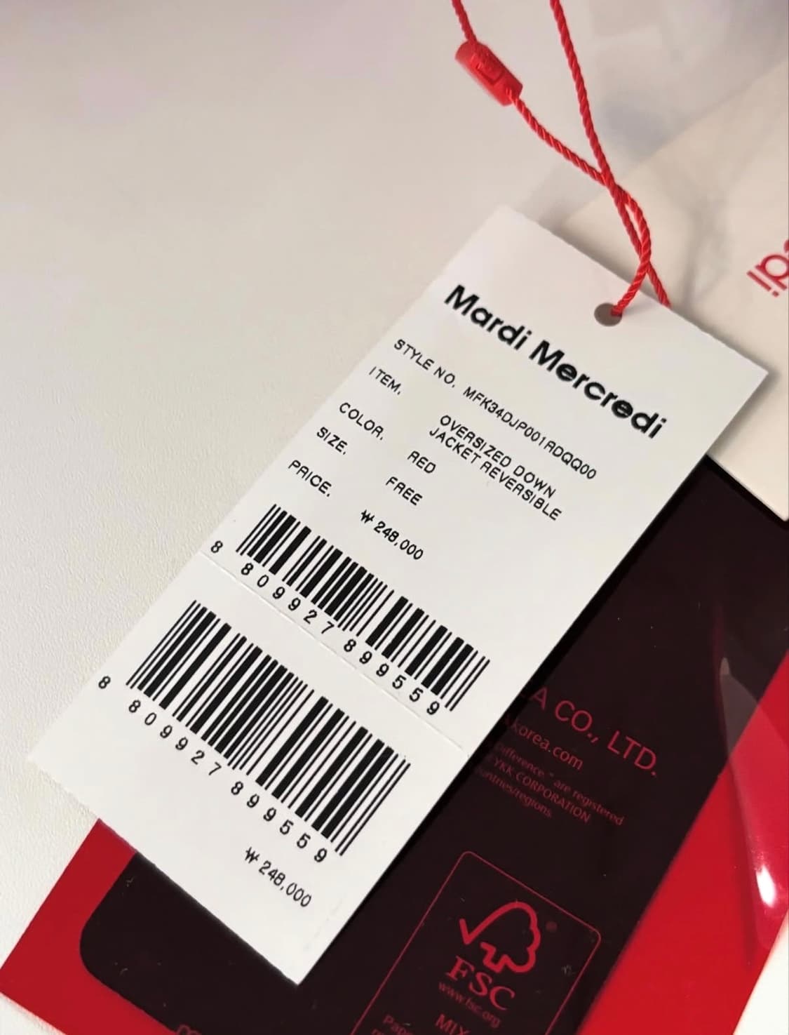 (새상품)마르디 리버시블 패딩 상품이미지10