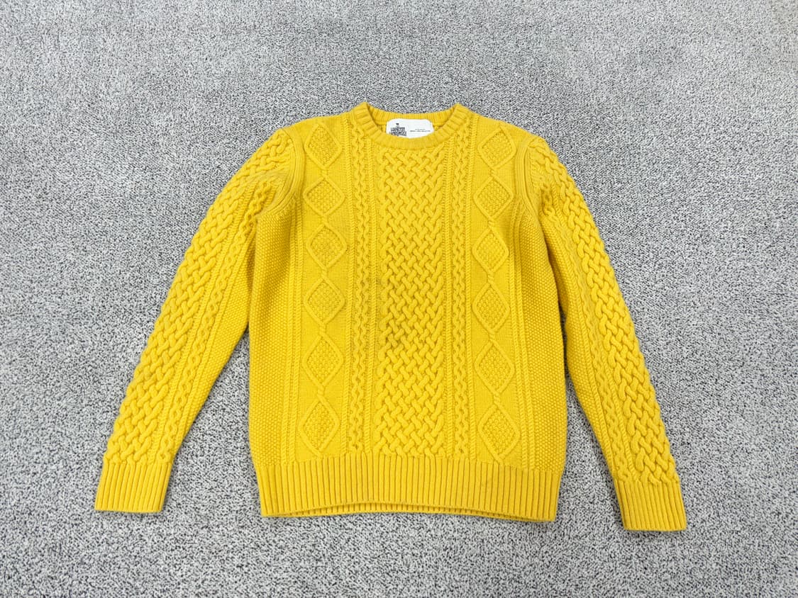 유나이티드애로우즈 해밀턴 램스울 피셔맨 아란 크루넥 스웨터 상품이미지1